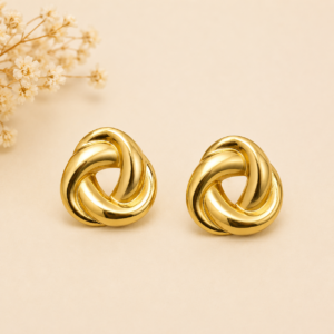 aurora spiral stud earrings