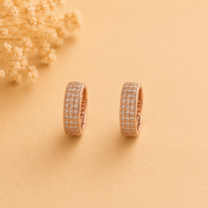 Silver Twisted Heart Earrings classic rose gold bali