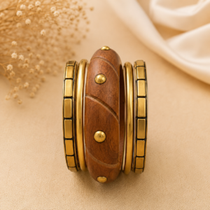 earthwood luxe stack bracelet